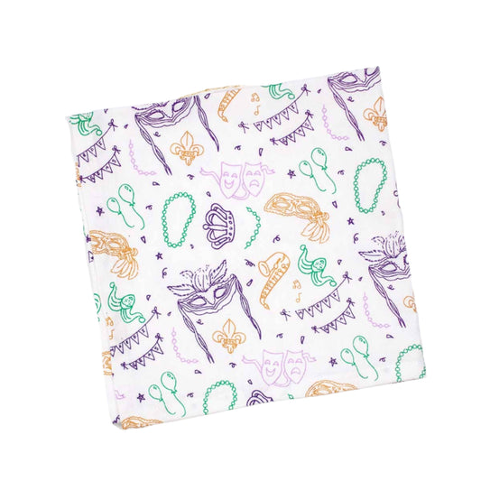 Mardi Gras Icons Cloth Napkins Set of 6