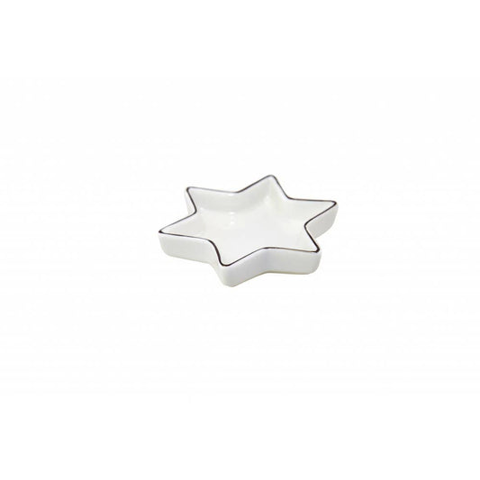 Ceramic dish in the shape of a Star of David 