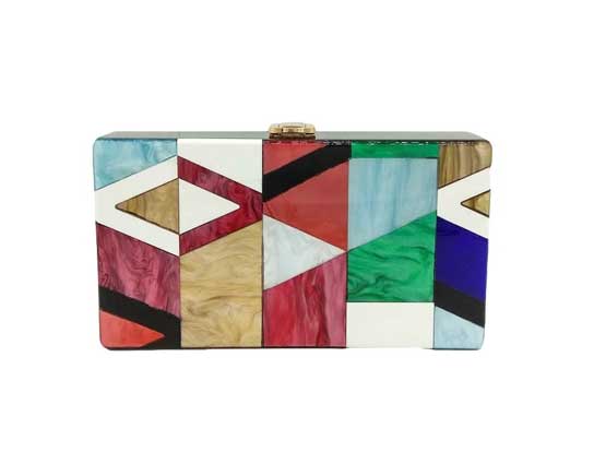 Multicolor Acrylic Shoulder Bag