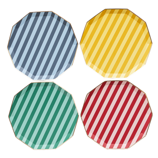 Multicolor Paper Dinner Plates