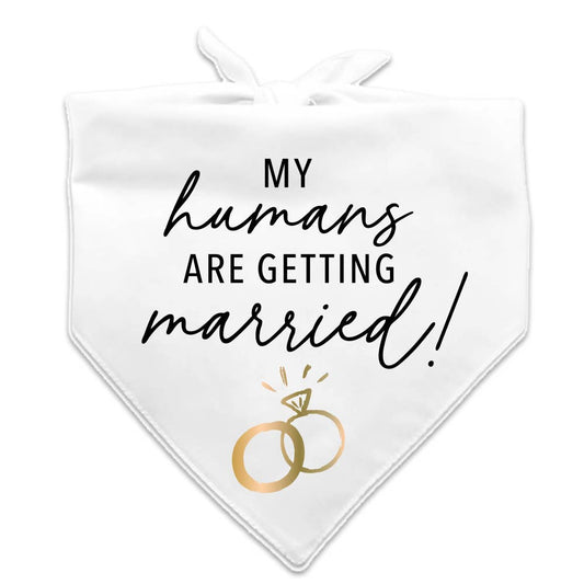 My Humans are Getting Married Pet Bandana