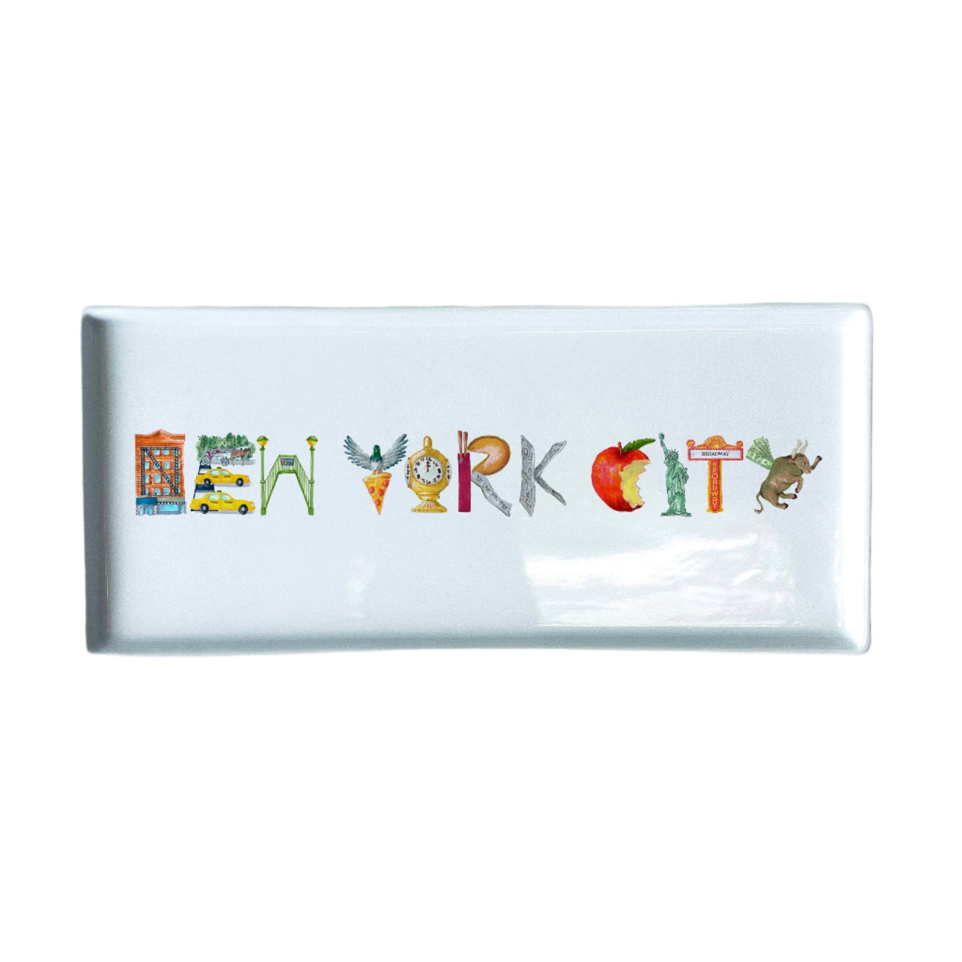 New York City Icons Typography Tray