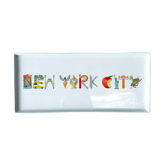 New York City Icons Typography Tray