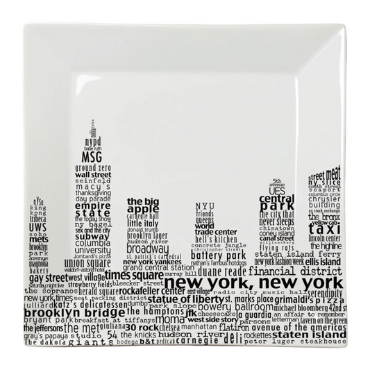 New York City Skyline Platter