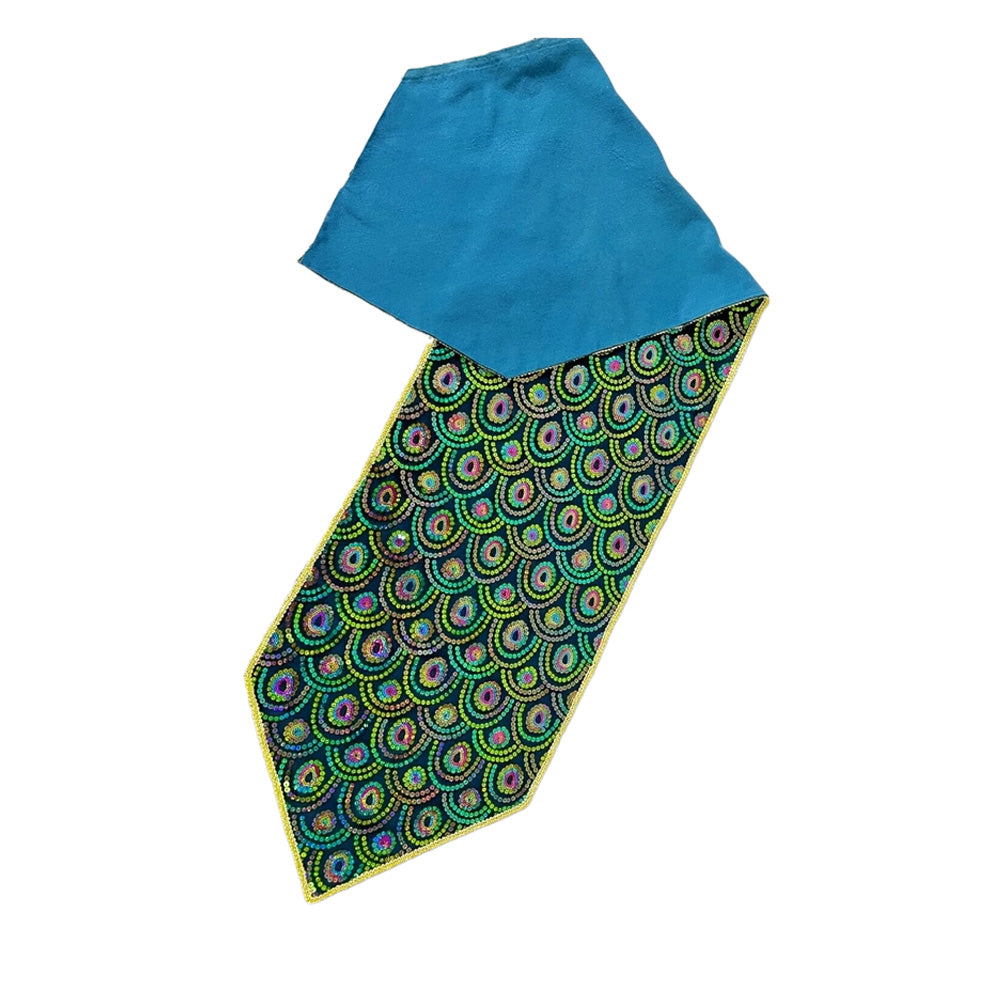 Peacock Table Runner