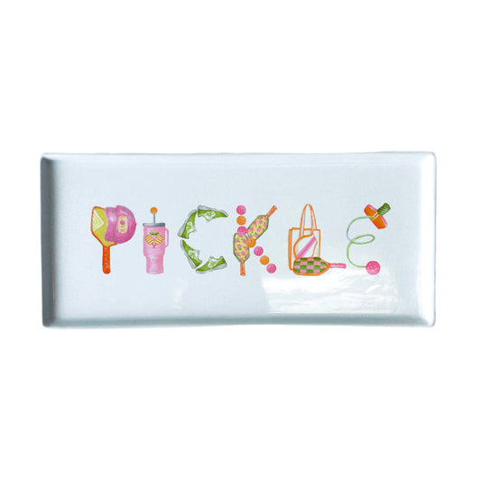 Pickleball Icons Typography Tray