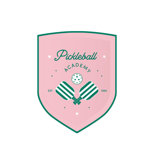 Pickleball Pink Paper Dessert Plates