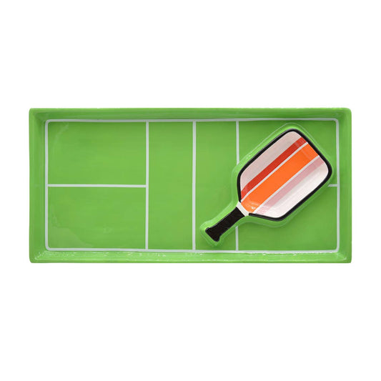 Pickleball Tray and Bowl Snack Serving Set