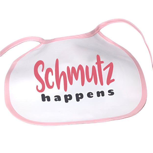 Pink Schmutz Happens Bib