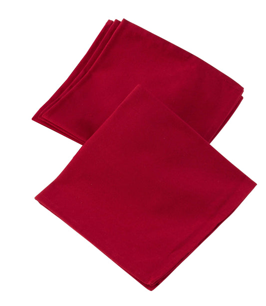 Red Cotton Dinner Napkin Set