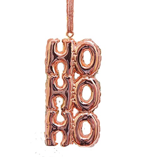 Rose Gold Ho Ho Ho Balloon Design Hanging Ornament