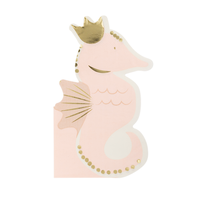 Seahorse Shaped Paper Napkins