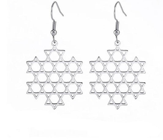 Silver Star of David Earrings - A Gifted Solution