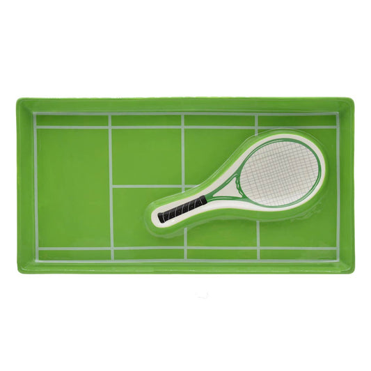 Tennis Tray and Bowl Snack Set