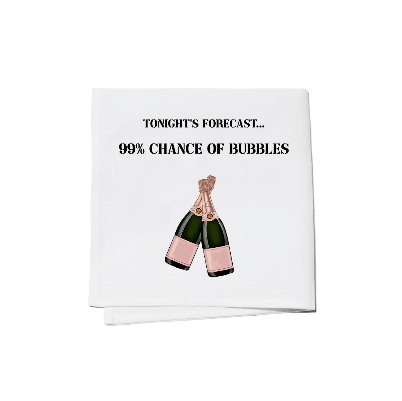 Tonights Foreccast Chance of Bubbles Cocktail Napkins