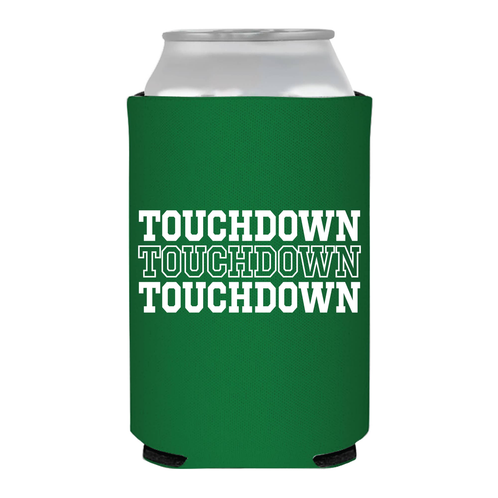 Touchdown Green Can Koozie