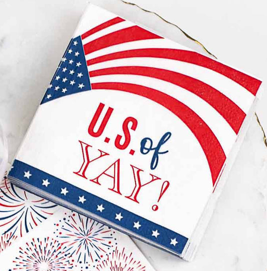 US Of Yay Paper Beverage Napkins