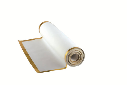 White and Gold Foil Paper Placemats