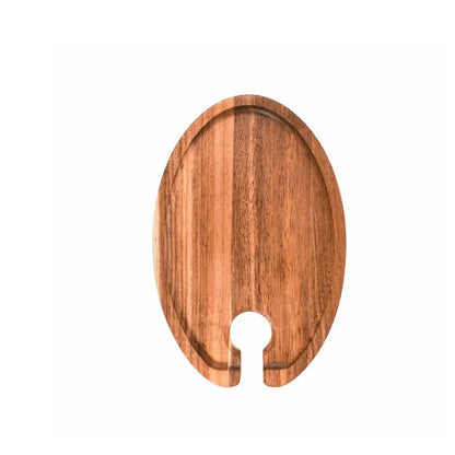 Wine and Appetizer Wooden Serving Tray