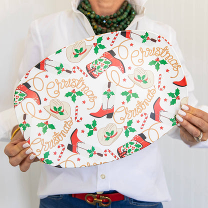 Cowboy Christmas Platter