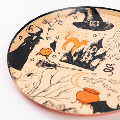 Halloween Icons Paper Dessert Plates