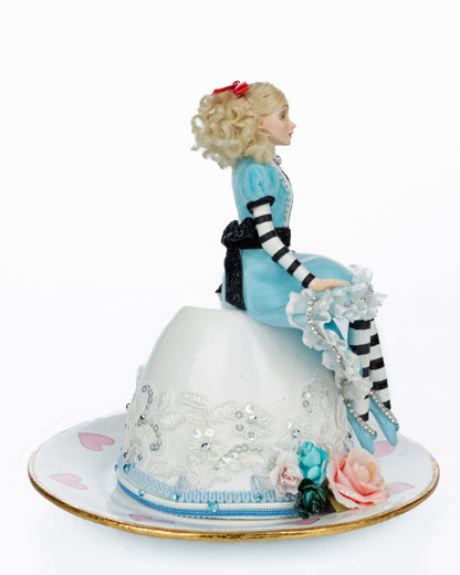 Katherine's Collection Alice on a Teacup Figurine