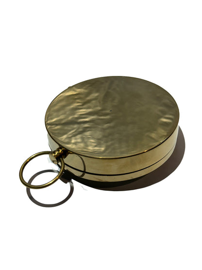 Solid Brass Beveled Lensatic Compass with Rosewood Box