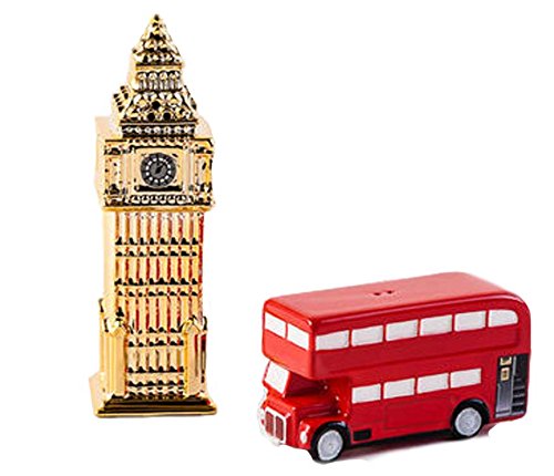 Big Ben Double Decker Bus Salt and Pepper Set
