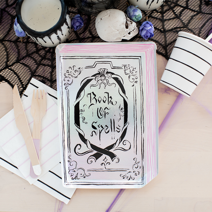 Die-Cut Book of Spells Paper Dinner Plates