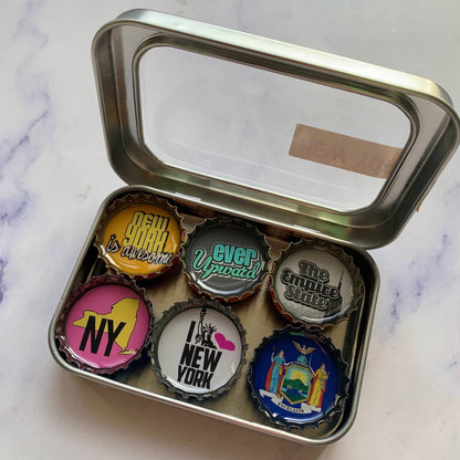 New York Bottlecap Magnets