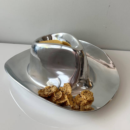 Cowboy Hat Chip and Dip Server