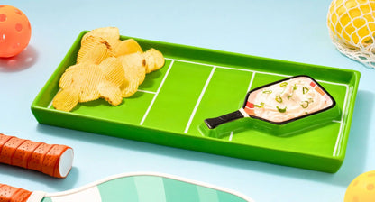 Pickleball Tray and Bowl Snack Set