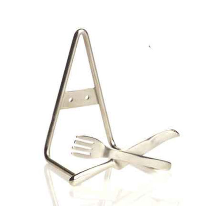 Pewter Fork and Knife Easel Stand