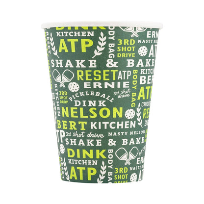 Pickleball Theme Paper Cups