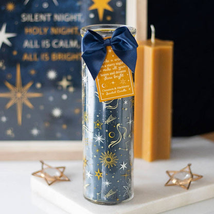 Starry Night Cinnamon and Blackberry Tube Candle