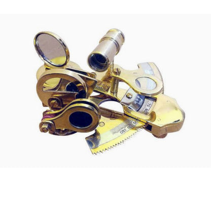 Scout's Brass Sextant 4" with Rosewood Box