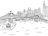 New York City Coloring Book