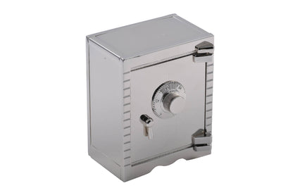 Silver Bank Safe Piggy Bank