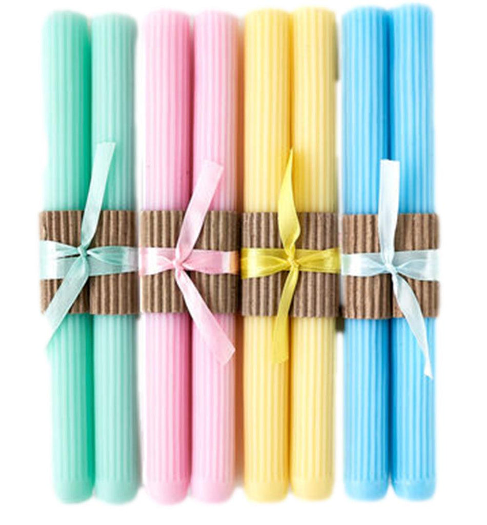 One Hundred 80 Degrees Pastel Color Taper Candles