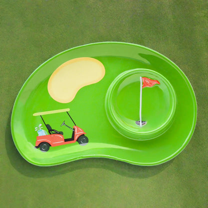 Golf Tray and Bowl Snack Set