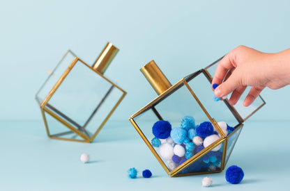 Mini Dreidel Terrariums Set of 2