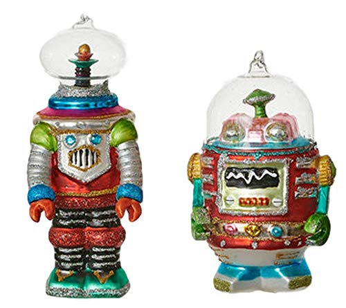 Robot Ornaments Set of Two