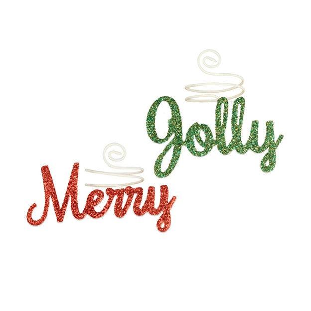 Merry and Jolly Napkin Rings Set