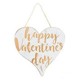 Gold and White Valentine's Day Heart Shape Sign - A Gifted Solution