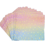 Ombre Pink Yellow Blue Paper Napkins