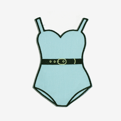 Swim Suit Linen Cocktail Napkin Set of 4