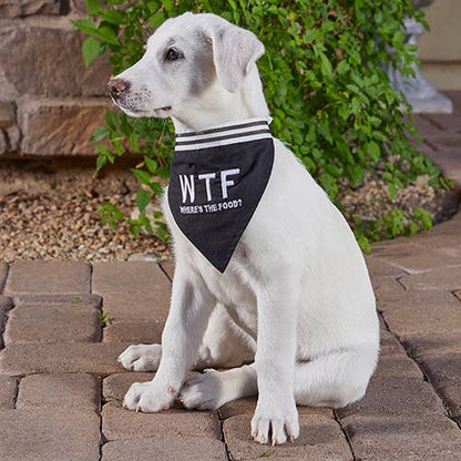 W.T.F.  (Where's The Food) Dog Bandana