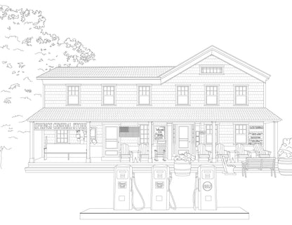 Color The Hamptons Coloring Book