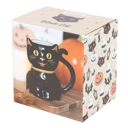 Black Cat Halloween Mug