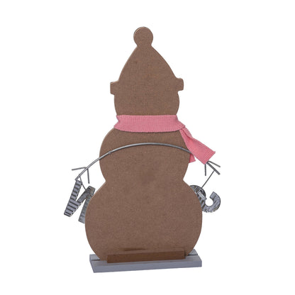 Wooden Snowman Tabletop Decoration
